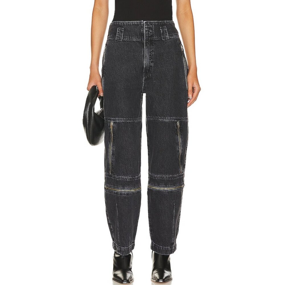 Etica Doyle Biker Pants in Black Ice